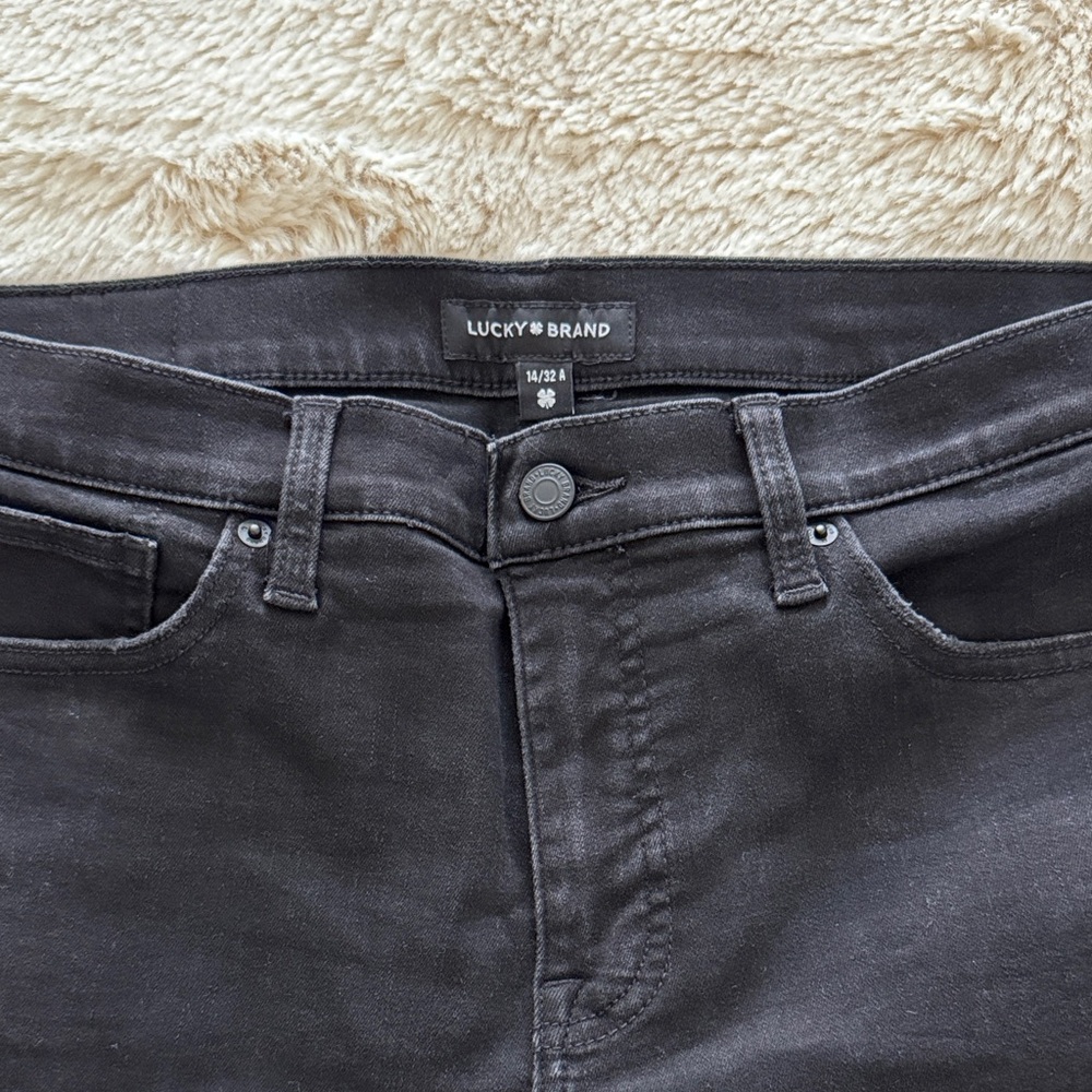 Lucky Brand Women’s Black Ava Mid Rise Skinny Jeans